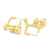 Rack Plating Brass Round Ball Dangle Stud Earrings EJEW-A028-18G-2