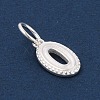 Number Series 925 Sterling Silver Charms STER-Q002-01A-2