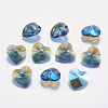 Faceted Glass Rhinestone Charms RGLA-F054-6x6-206PS-1