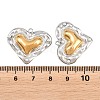 304 Stainless Steel & ABS Plastic Pearl Pendants STAS-G398-08GP-3