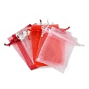 40Pcs 4 Colors Organza Bags Jewellery Storage Pouches Wedding Favour Party Mesh Drawstring Gift OP-FS0001-03C-3