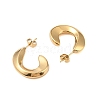 Ion Plating(IP) 304 Stainless Steel Stud Earrings for Women EJEW-N055-10G-2