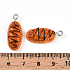 Resin Iron Pendants RESI-T057-24-3