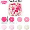 Rubberized Style Imitated Silicone Acrylic Beads MACR-PA0001-06C-01-2