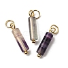 Natural Fluorite Pendants X-STAS-C120-01G-05-1