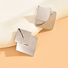 Chic Stainless Steel Rhombus Stud Earrings FV8927-3