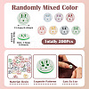 200Pcs 2-Hole Resin Buttons BUTT-TA0001-60A-4