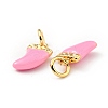 Brass Enamel Charms KK-G416-37G-3