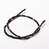 Natural Black Agate Beads Strands G-N0184-02-2mm-2