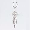 Woven Net/Web with Feather Alloy Keychain KEYC-JKC00125-3