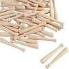 Unfinished Mini Natural Wooden Half Drilled Beads WOOD-OC0001-27B-1
