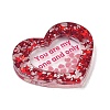 Valentine's Day Printed Opaque Acrylic Pendants FIND-D283-11I-2