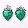 Malachite Pendants KK-P103-A13-1