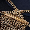 Bowknot Brass Chain Tassel Alligator Hair Clips PW-WGB460E-01-4