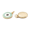 Brass Enamel Pendants KK-P204-12G-B-3