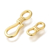 Brass Hook and S-Hook Clasps KK-K389-100G-2