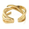 Brass Open Cuff Rings for Women LS-RJEW-Z070-07G-02-3