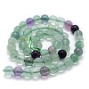 Natural Fluorite Beads Strands G-G763-06-8mm-2