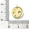 Rack Plating Brass Micro Pave Cubic Zirconia Pendants KK-D359-07G-3