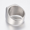 Non-Tarnish 304 Stainless Steel Signet Band Rings for Men RJEW-G091-16-22mm-P-3