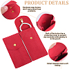 3 Sets Rectangle Velvet Single Watch Storage Bags ABAG-BBC0001-12A-6