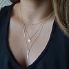 Alloy 3 Layer Necklaces for Women WG9523E-08-1