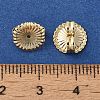 Brass Earring Nuts KK-K383-25A-G-3