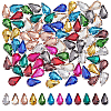 DICOSMETIC 96Pcs 12 Colors Teardrop Sew on Rhinestone RGLA-DC0001-04-1