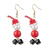 Glass Seed Beads Dangle Earrings EJEW-MZ00504-02-2
