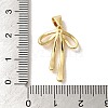 Brass Micro Pave Clear Cubic Zirconia Pendants KK-R155-02G-3