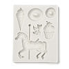 Merry-go-Round Food Grade DIY Silicone Molds X-DIY-M017-04-2