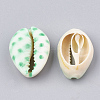 Printed Natural Cowrie Shell Beads X-SHEL-S274-02C-2