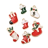 Christmas Theme Alloy Enamel Pendants FIND-M039-01H-1