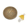 10Pcs Transparent Glass Pendants PALLOY-JF02944-3