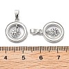 Brass Micro Pave Cubic Zirconia Pendants KK-L222-014P-3