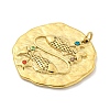 Real 18K Gold Plated PVD Vacuum Plating 304 Stainless Steel Pendants STAS-L278-003G-12-2