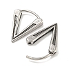 316 Surgical Stainless Steel Hoop Earrings EJEW-D096-11A-AS-2