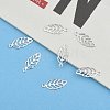 Leaf 201 Stainless Steel Charm Pendants STAS-R075-12-6