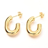 201 Stainless Steel Half Hoop Earrings EJEW-C501-16G-A-1