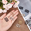 Olycraft 16Pcs 4 Colors Zinc Alloy Underwear Strap Buckles FIND-OC0003-08B-3