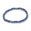 Natural Sodalite Beaded Stretch Bracelets BJEW-D446-A-36-2