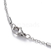 304 Stainless Steel Satellite Chain Necklace for Men Women STAS-B039-13P-3