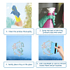 Waterproof PVC Colored Laser Stained Window Film Adhesive Stickers DIY-WH0256-020-3