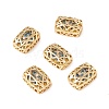 Eco-friendly Brass Micro Pave Cubic Zirconia Multi-strand Links KK-D076-02A-G-2