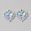 Platinum Alloy Rhinestone Pendants FIND-TAC0008-69P-08-1