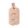 Ion Plating(IP) 304 Stainless Steel Pendants STAS-O127-C02-2