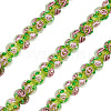 1 Strand Handmade Lampwork Inner Flower Rondelle Beads Strands LAMP-TA0002-72H-2