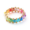 Transparent Acrylic Beads Finger Rings X1-RJEW-TA00004-9