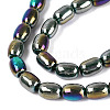 Electroplate Opaque Glass Beads Strands EGLA-Q132-03A-C04-3
