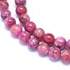 Natural Dyed Jade Beads Strands G-F601-A35-3